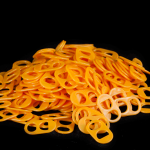 anillas de lata de color naranja