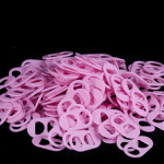 anillas de lata de color rosa